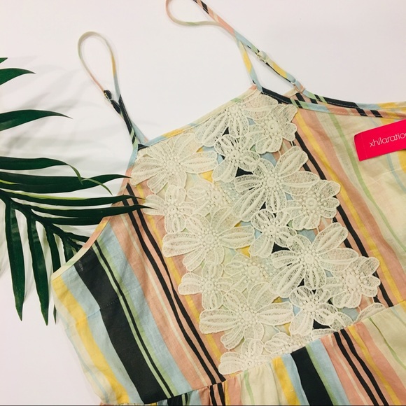 Xhilaration Tops - NWT Xhilaration Striped Baby Doll Top XXL